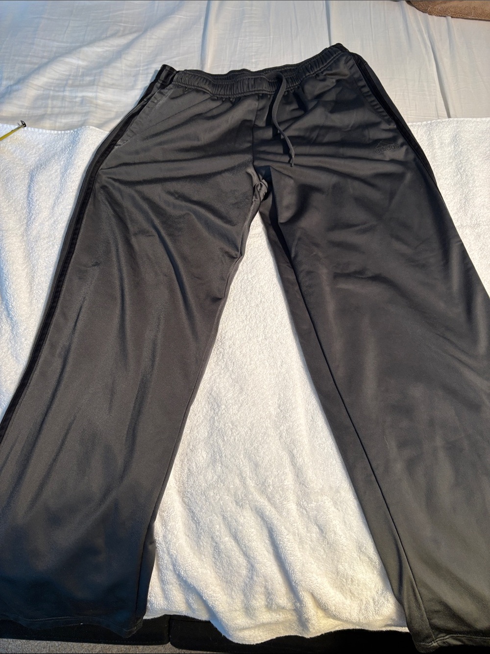 Men’s black adidas black track pants